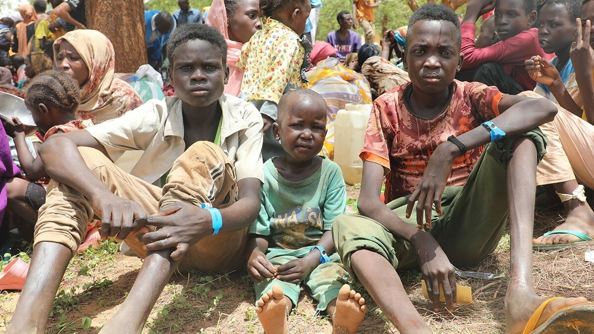 Brueder Flucht aus Sudan nach Chad