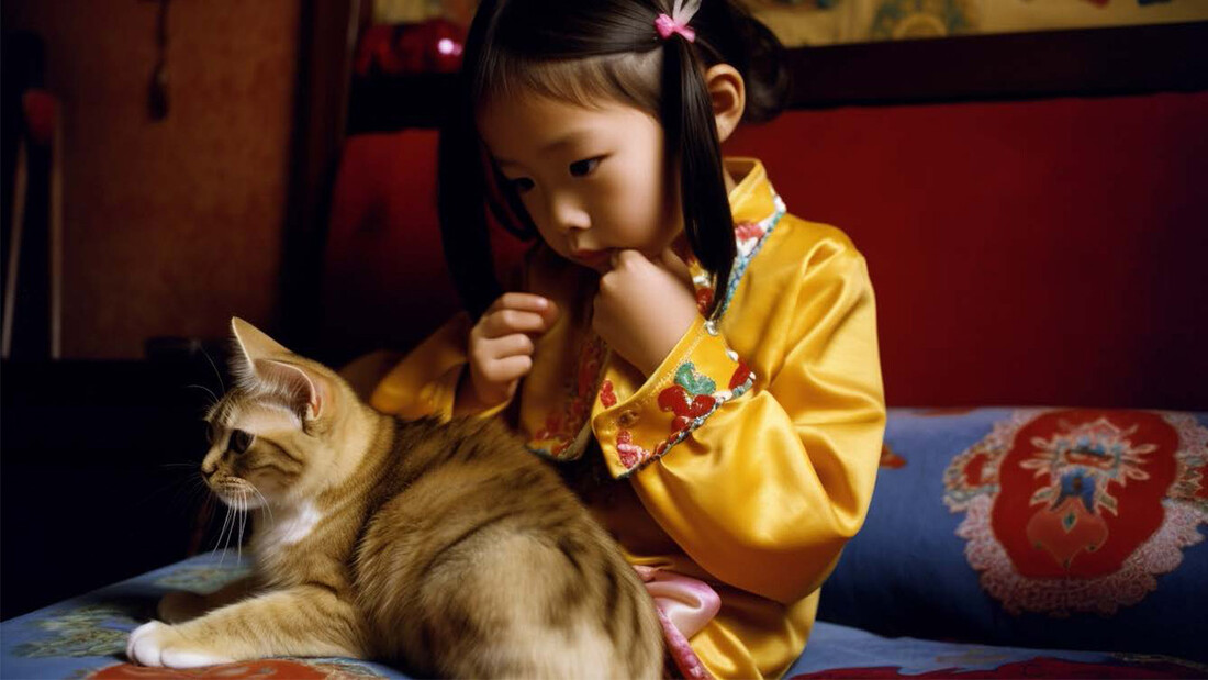 Ein autistisches Kind kann dank neuer Technologien mit seinem Haustier kommunizieren.
