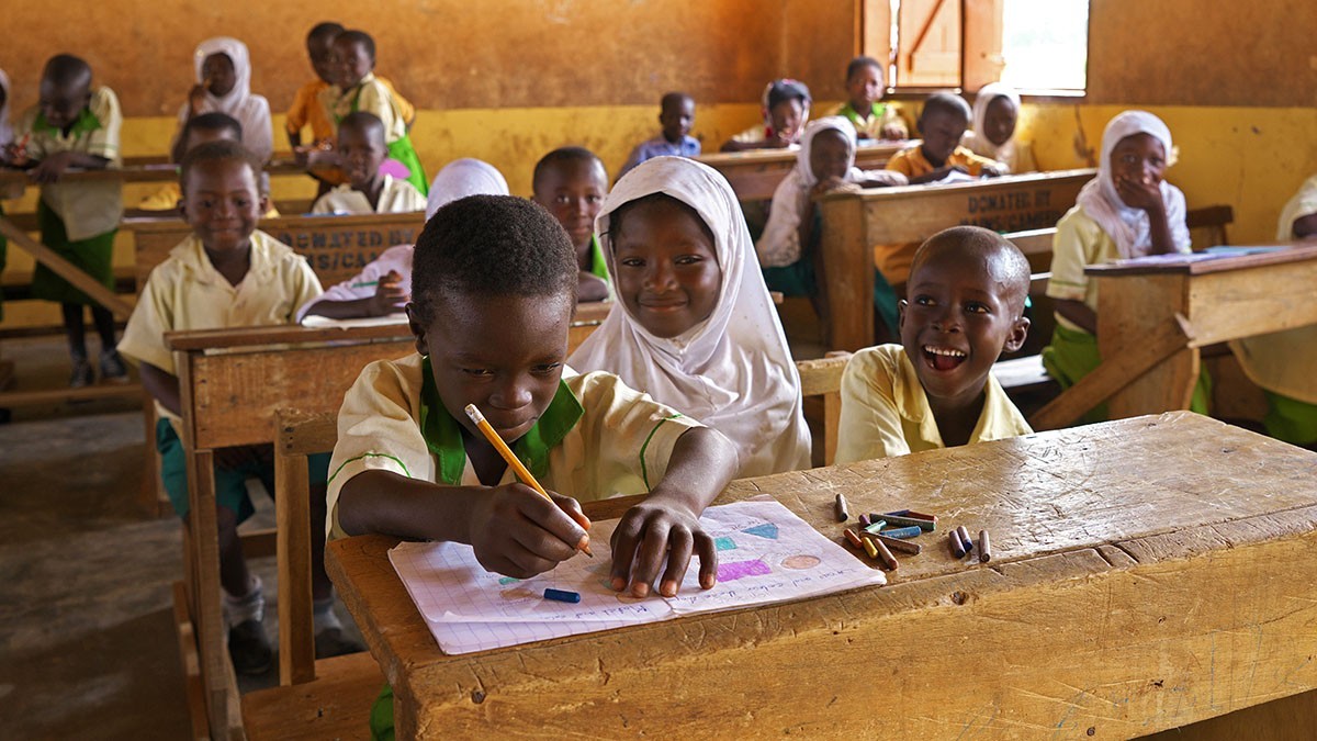 Schulunterricht in Ghana