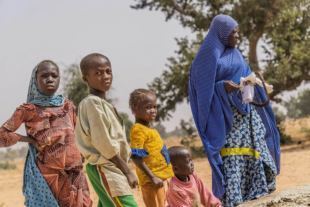 Familie im Niger