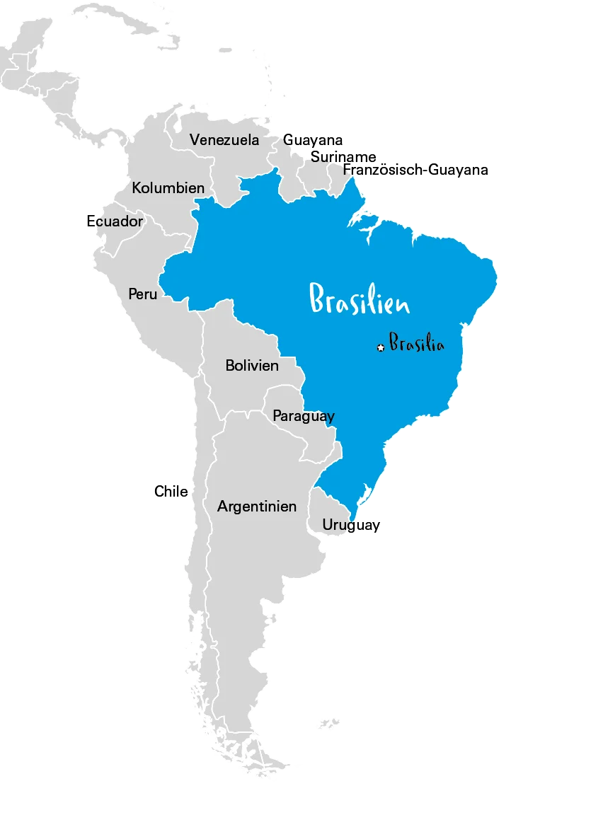Karte von Brasilien Karte von Brasilien