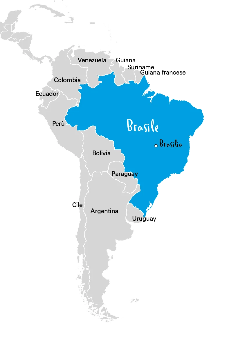 Mappa del Brasile Mappa del Brasile