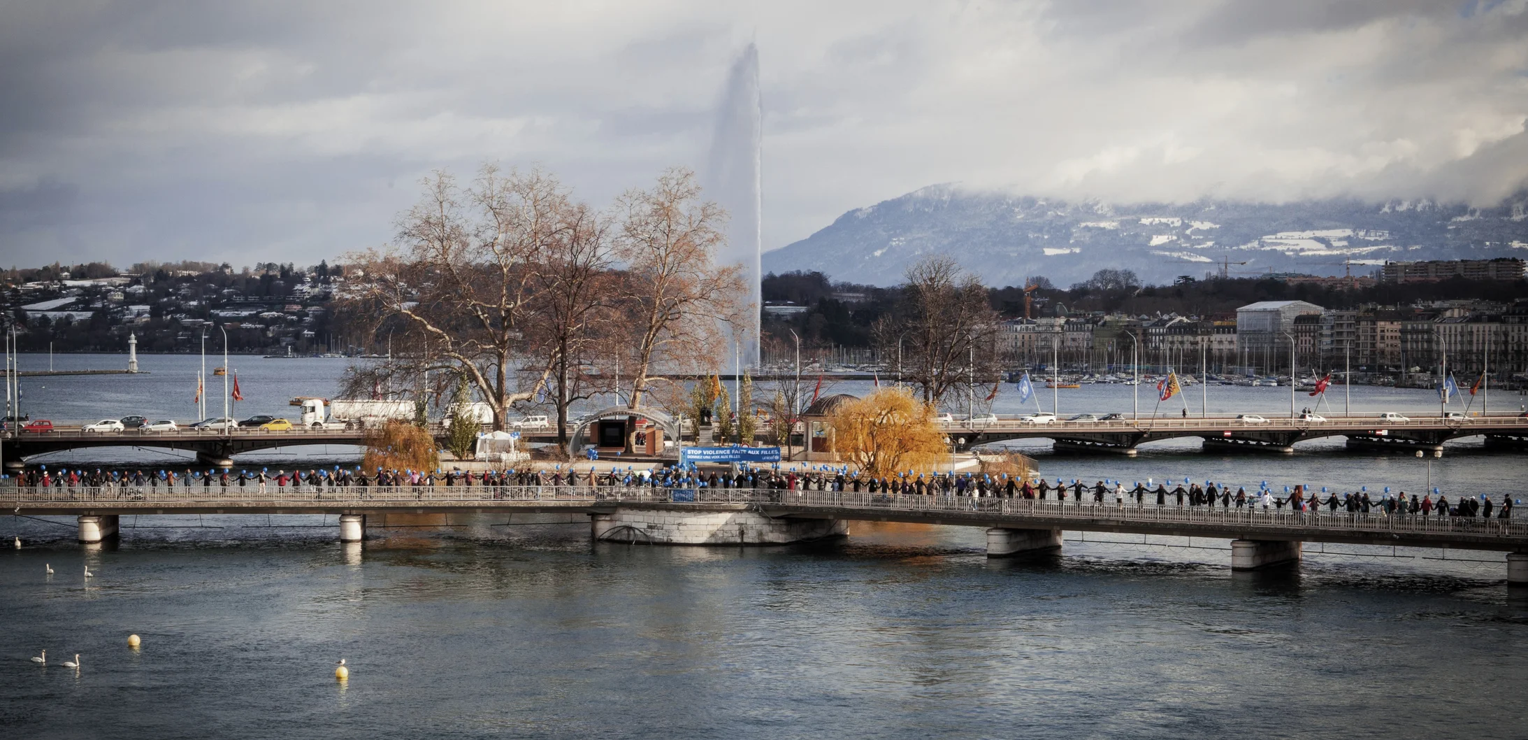 Chaîne humaine à Genève