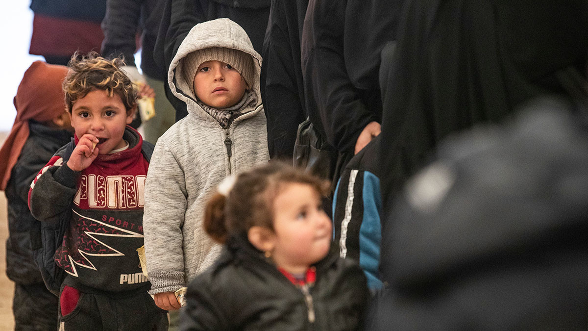 Kinder in einem syrischen Flüchtlingslager