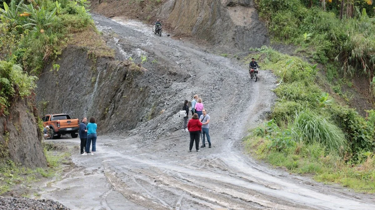 strada fangosa