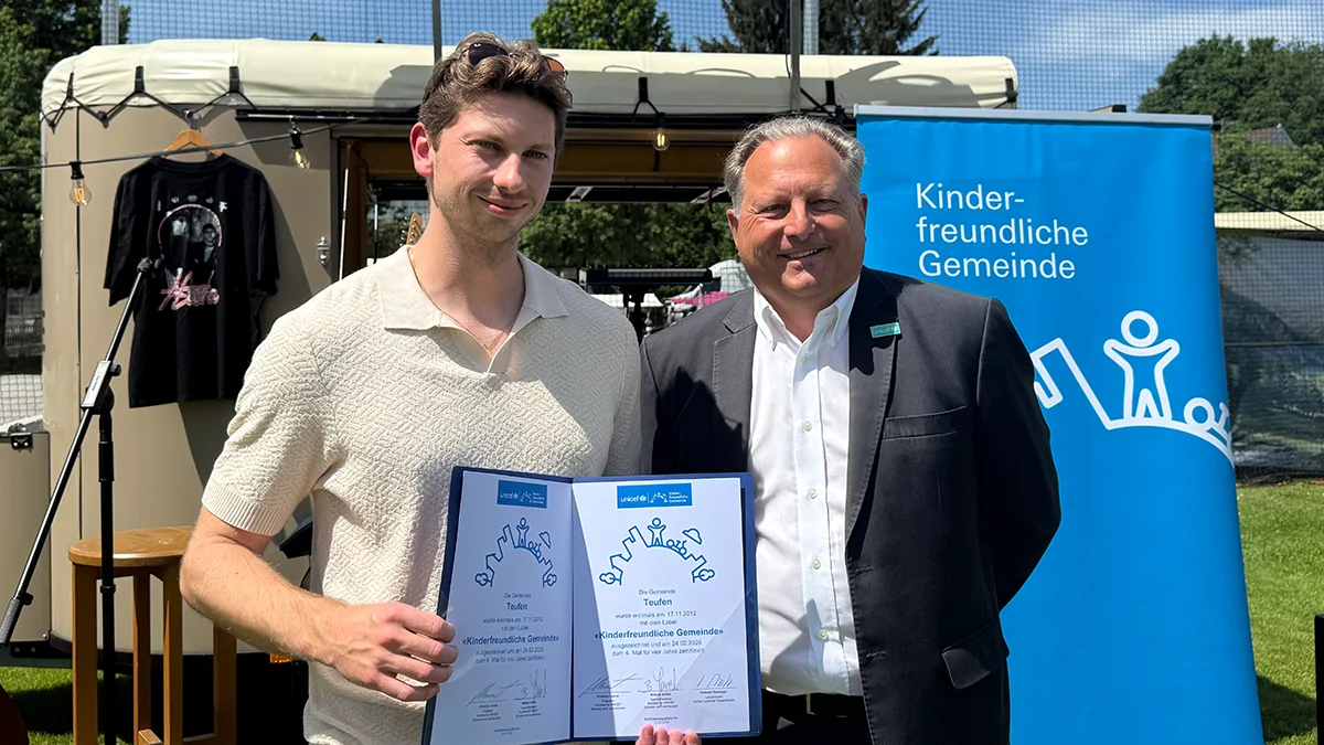 Labelübergabe in Teufen
