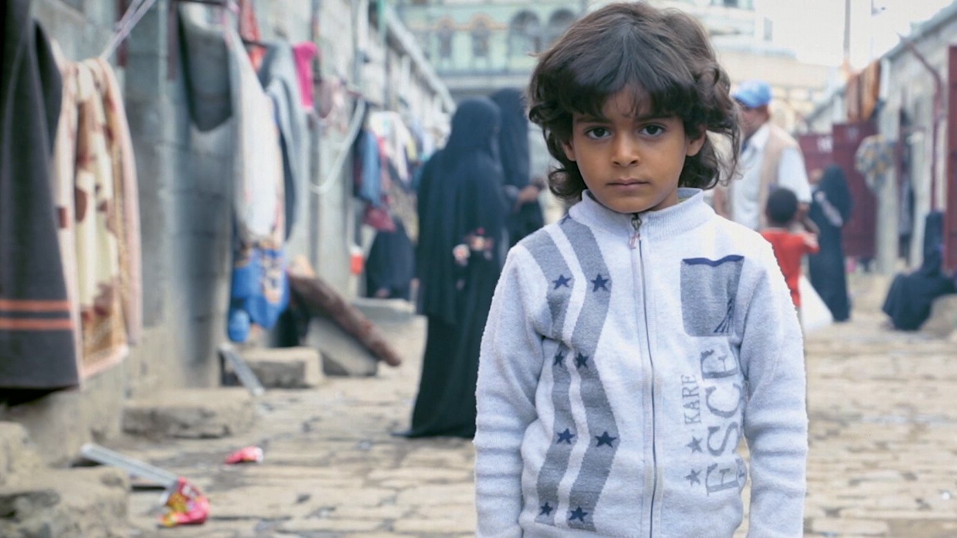 Der kleine Bub Ammar ist seit 2016 im Jemen auf der Flucht.