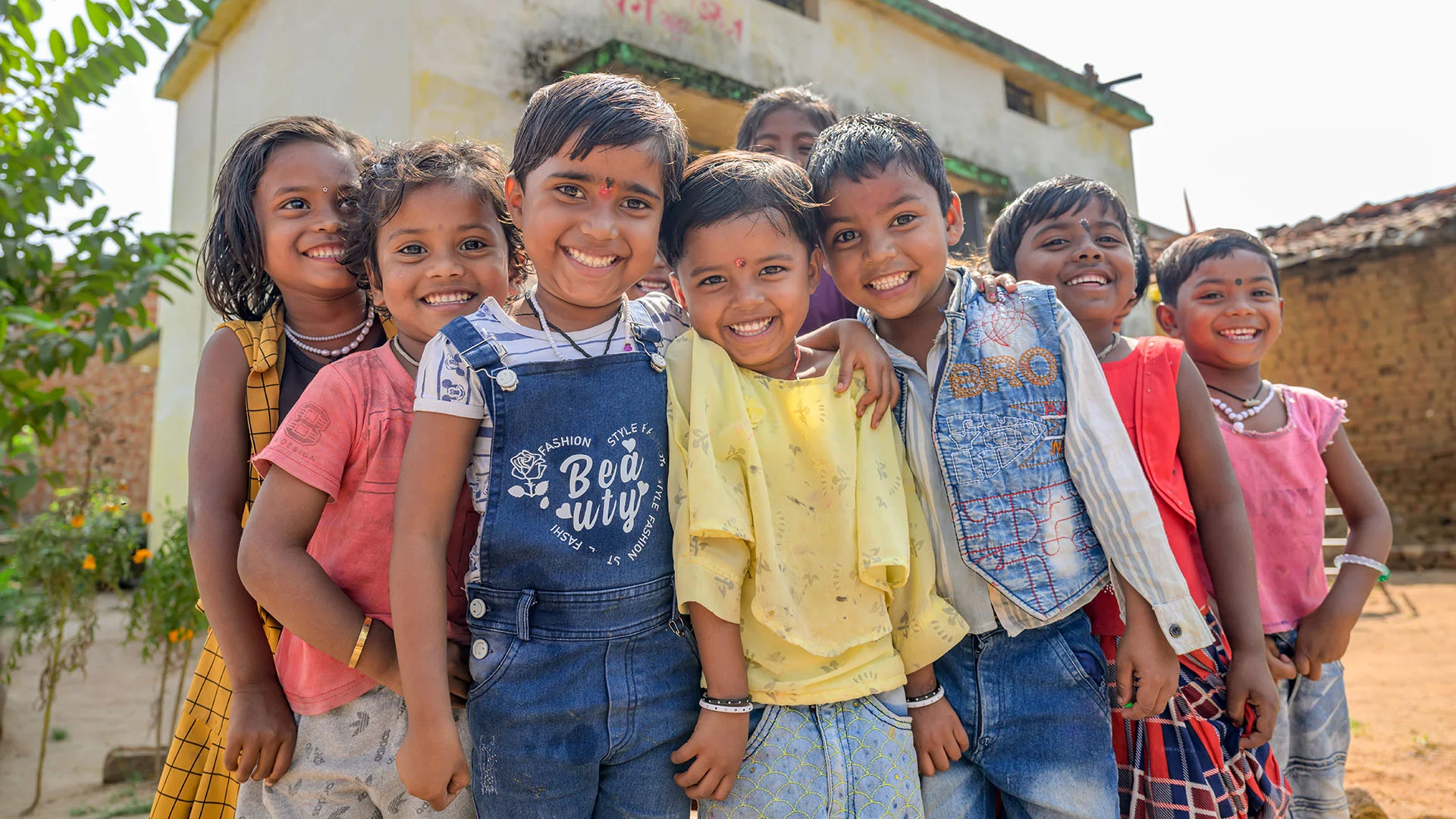 Glückliche Kinder in Indien