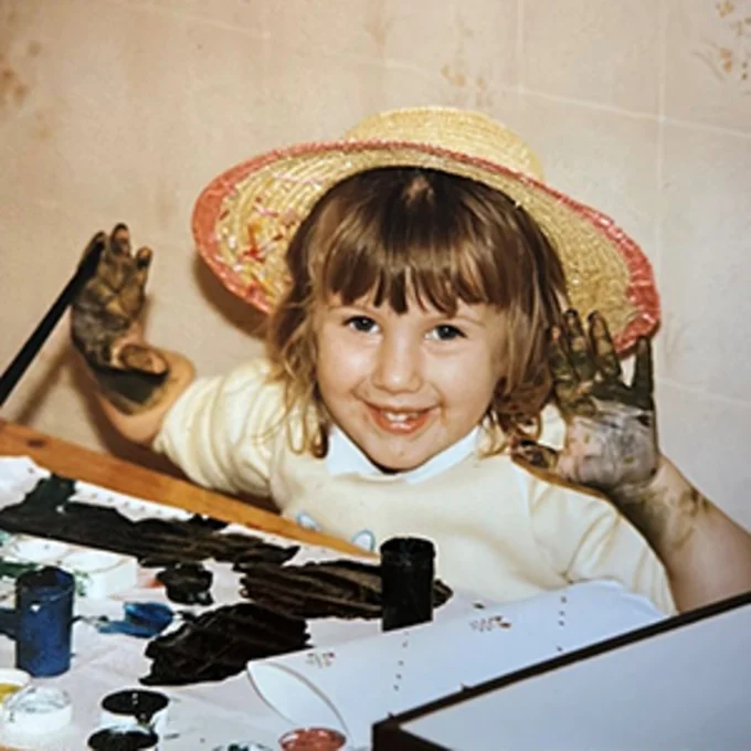 Kate Foster als Kind.