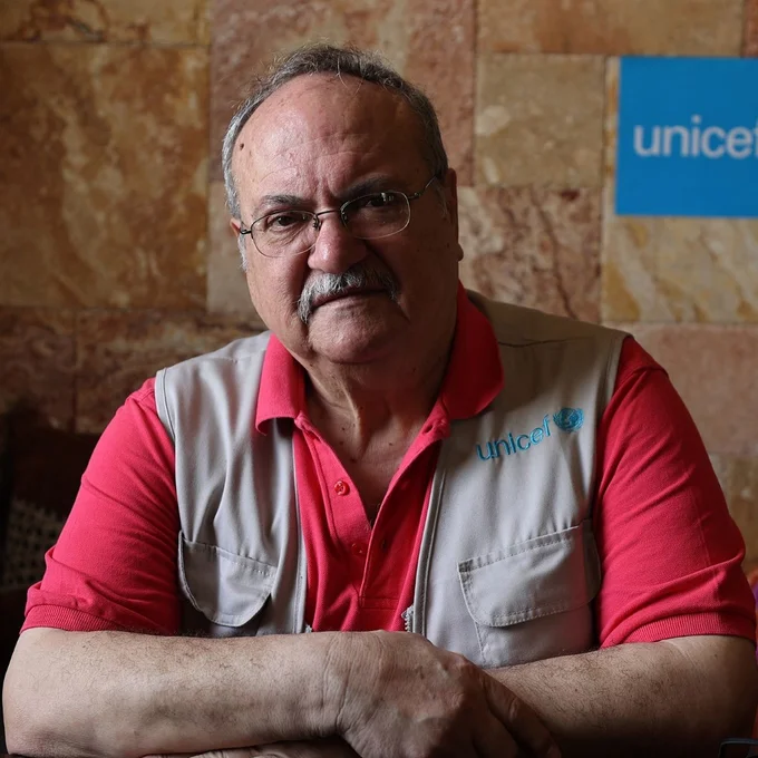 Dr. Younis R. Awadallah, UNICEF-Gesundheitsexperte in Gaza.