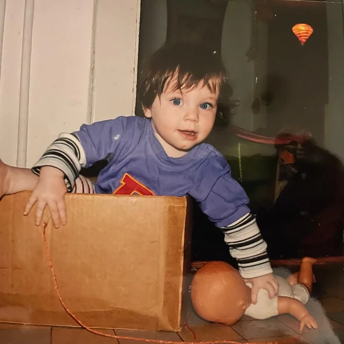 Praktikantin Amélie Strebel als Kind