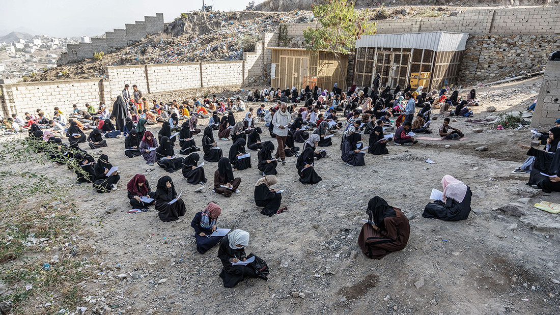 Prüfung schreiben im Jemen