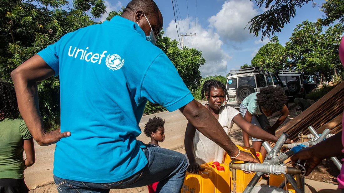 Wasserversorgung nach Erdbeben in Haiti