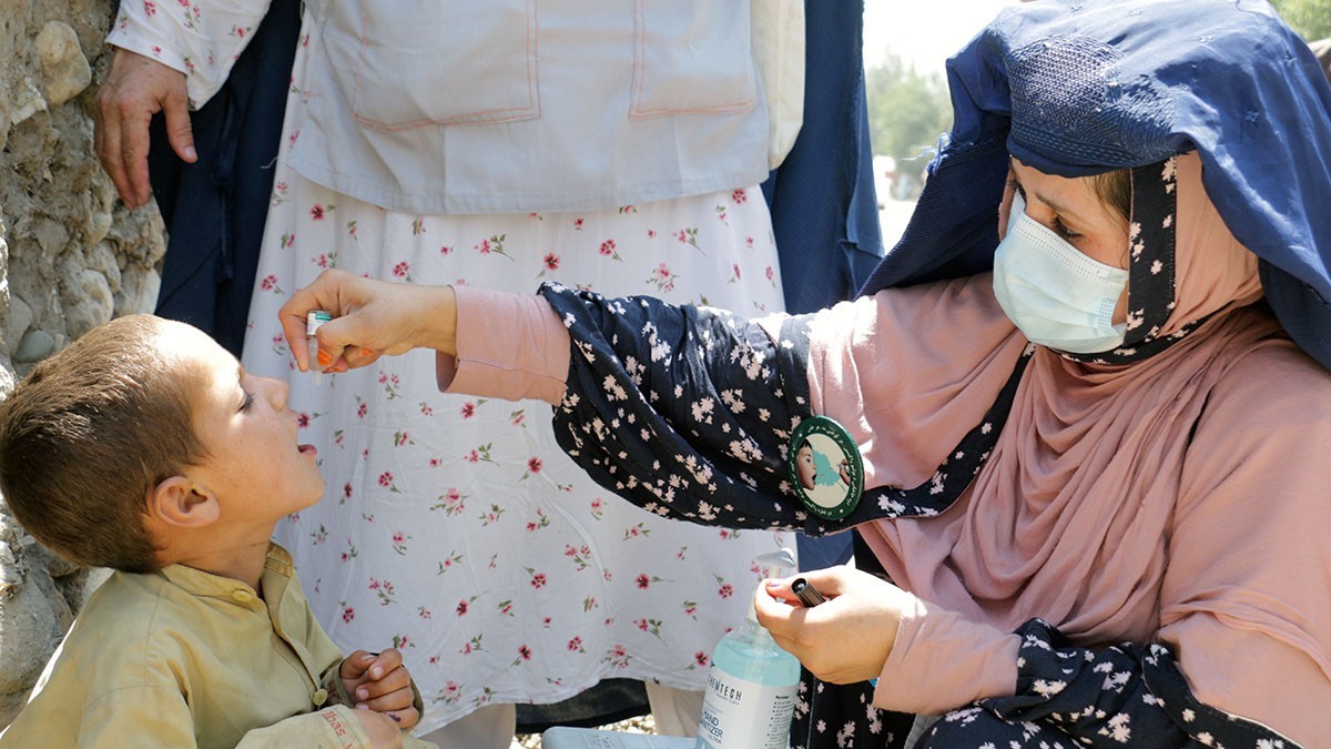 Polio-Impfkampagne in Afghanistan, Juli 2020
