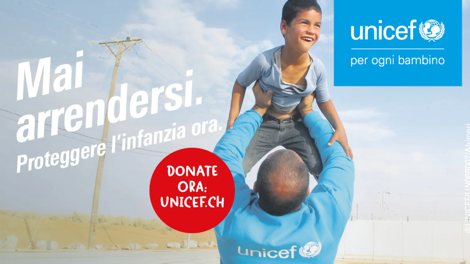 Mai arrendersi. Proteggere l'infanzia ora.