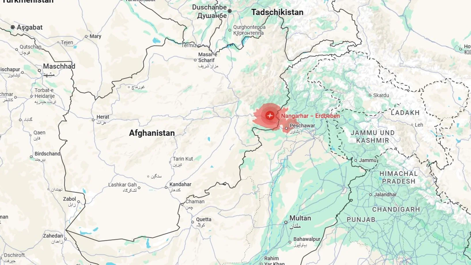 Afghanistan Erdbeben