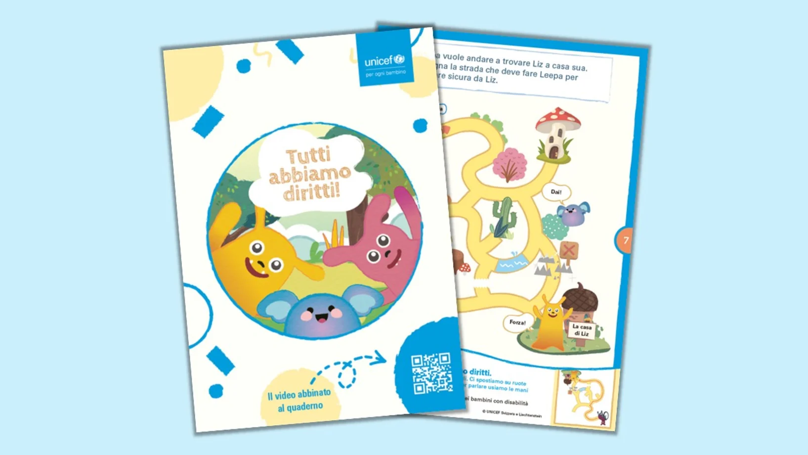 ​​Tutti abbiamo diritti – Quaderno di esercizi per bambini​ 