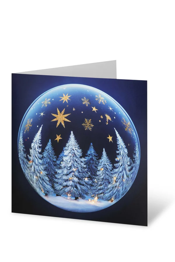 UNICEF Weihnachtskarte, Winterwald