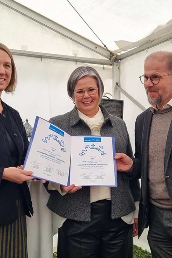 Labelübergabe an die Stadt Wil